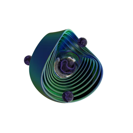 Free Forma abstracta espiral  3D Icon