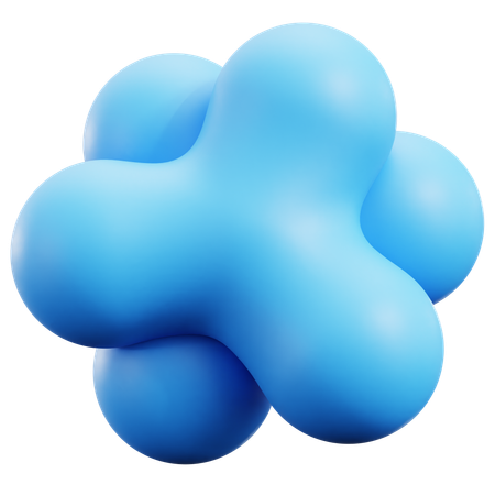 Free Formas abstratas azuis  3D Icon