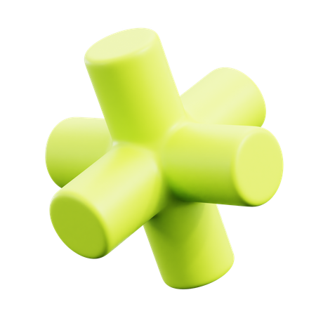 Free Formas abstratas de tubo verde  3D Icon