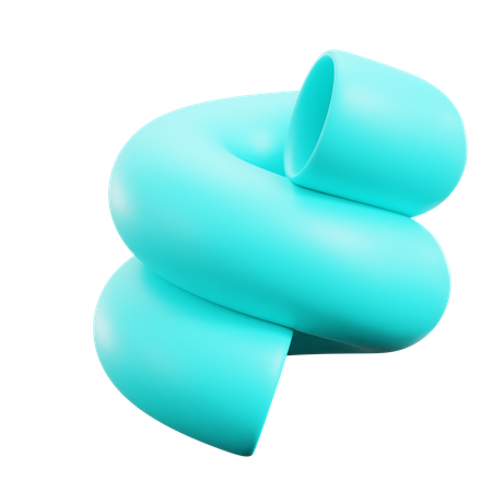 Free Formes abstraites en spirale bleue  3D Icon