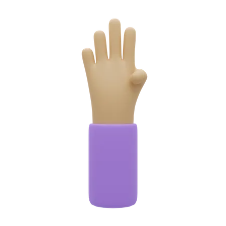 Free Hand Gesture 3 D Illustration 3D Illustration