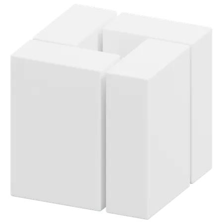 Free Four Pillar Cubes  3D Icon