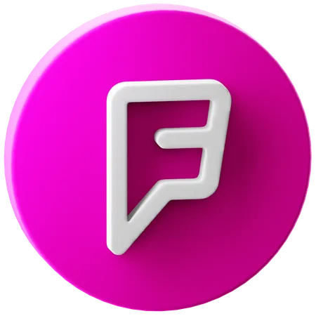 Free フォースクエア  3D Icon