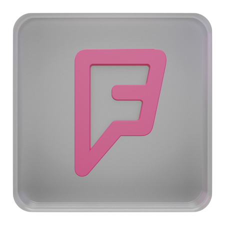 Free Foursquare  3D Icon