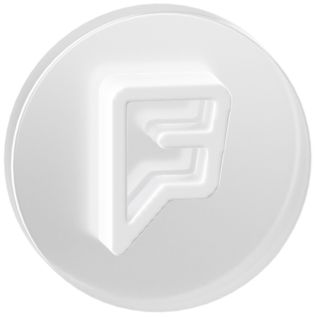 Free Foursquare  3D Icon