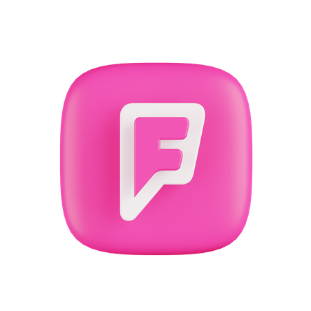 Free Foursquare 3D Icon