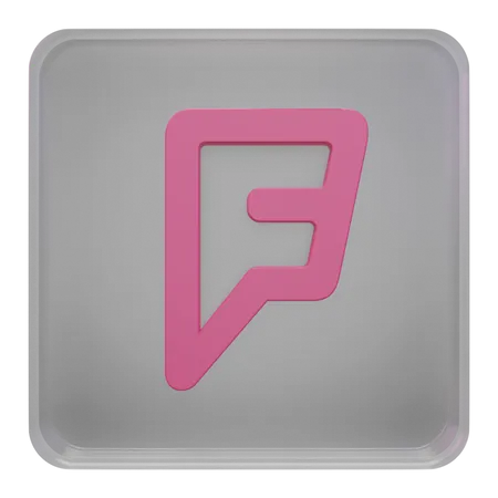 Free Foursquare  3D Icon