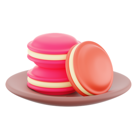 Free Fraisemacaron  3D Icon