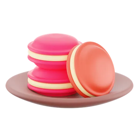 Free Fraisemacaron  3D Icon