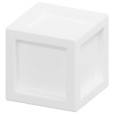 Free Framed Solid Cube  3D Icon