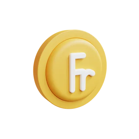Free Franc  3D Icon