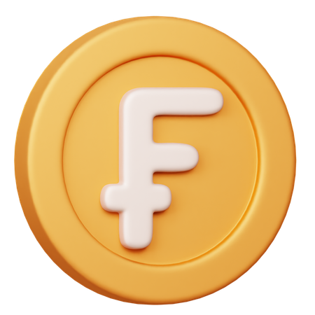 Free Franc Swiss CHF  3D Icon