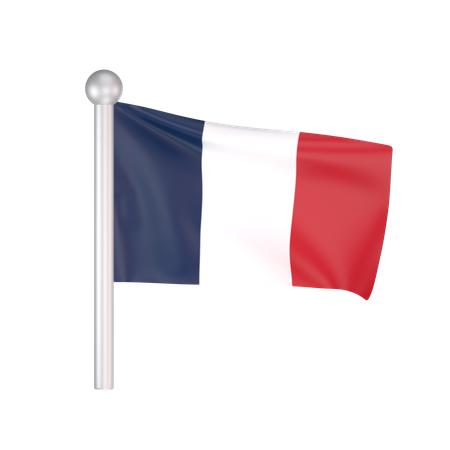 Free France Flag  3D Icon