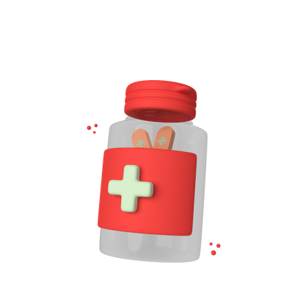 Free Frasco de comprimidos  3D Icon