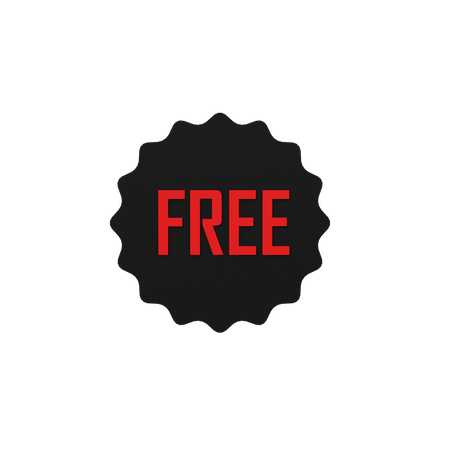 Free Free Badge  3D Icon