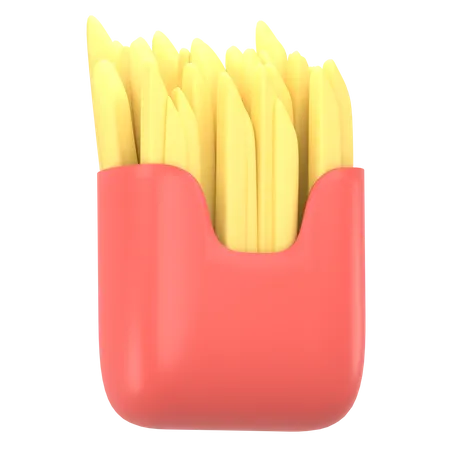 Free French Fries  3D Icon