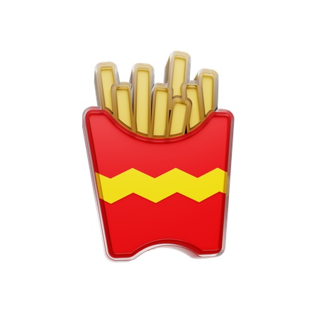 Free French Fries  3D Icon