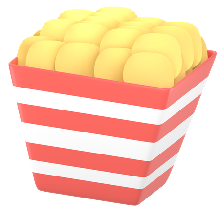 Free French Fries Box  3D Icon