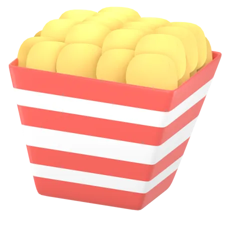 Free French Fries Box  3D Icon