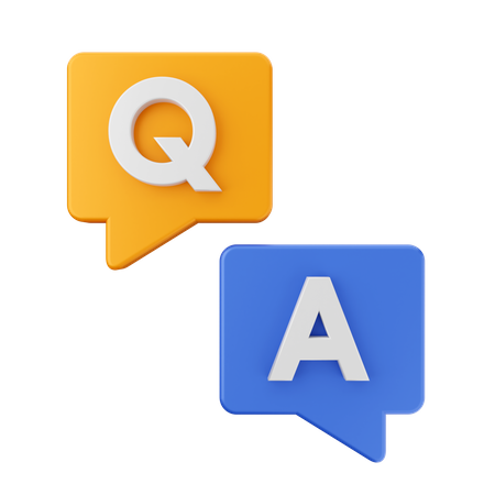 Free Frequently Asked Questions Message  3D Icon