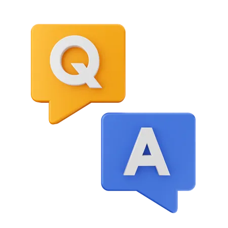 Free Frequently Asked Questions Message  3D Icon