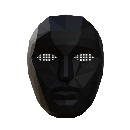 Free Front Man Mask  3D Illustration