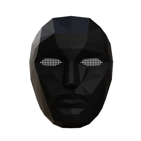 Free Front Man Mask  3D Illustration