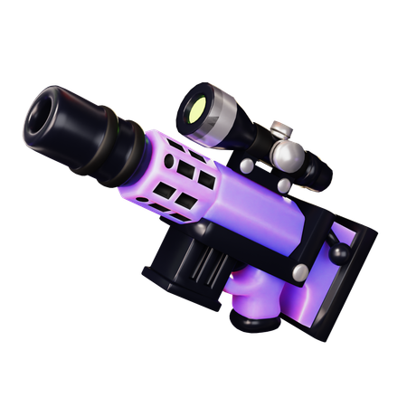 Free Fusil de sniper arme à feu  3D Icon