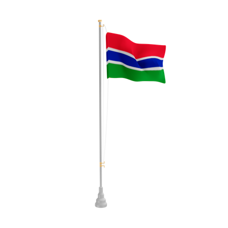 Free Gambia  3D Flag