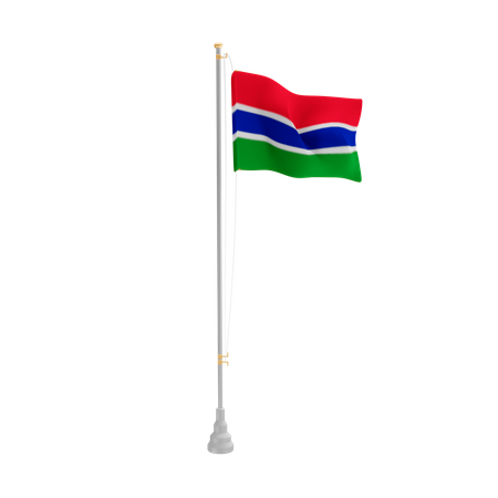 Free Gambia  3D Flag