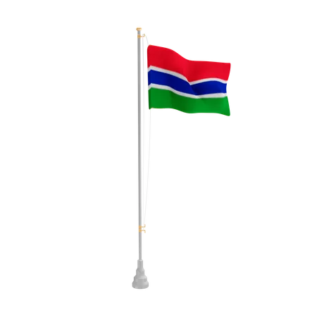 Free Gambia  3D Flag