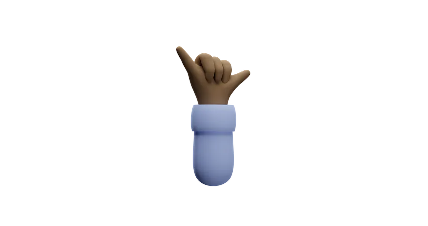 Free Gang hand gesture  3D Illustration