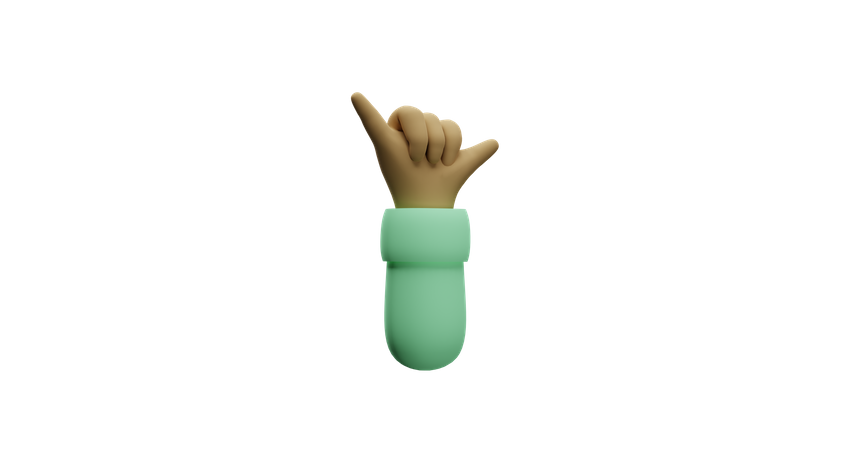 Free Gang hand gesture  3D Illustration