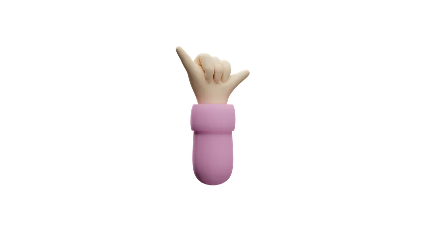 Free Gang hand gesture  3D Illustration