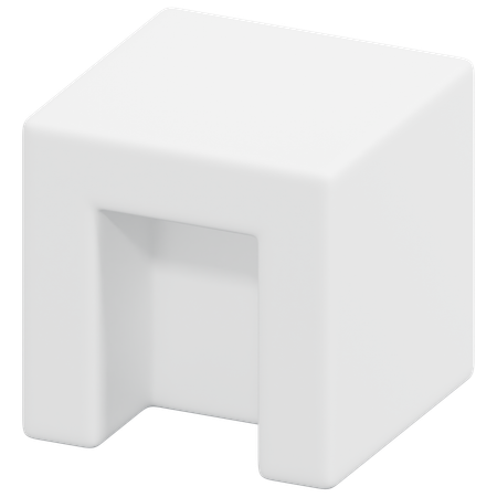 Free Gate Shape Cube  3D Icon