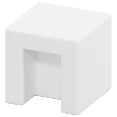 Free Gate Shape Cube  3D Icon