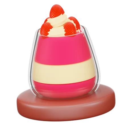 Free Gâteau aux fraises  3D Icon