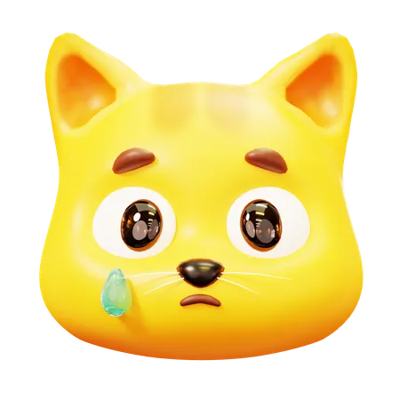 Free Gato chorando  3D Icon