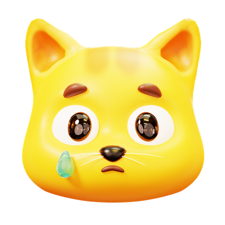 Free Gato chorando  3D Icon