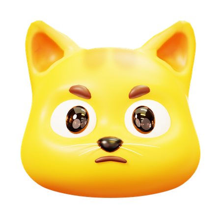 Free Gato enojado  3D Icon