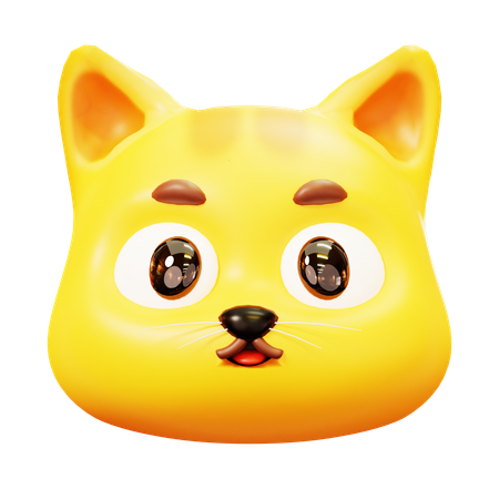 Free Gato sonriente  3D Icon