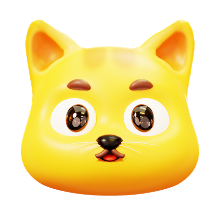 Free Gato sorridente  3D Icon