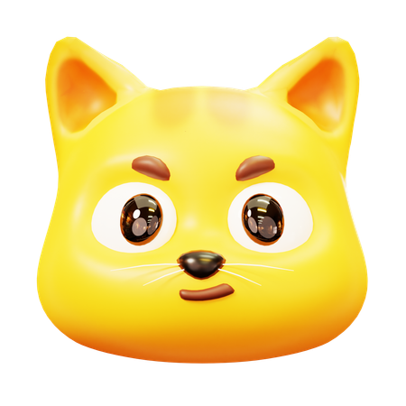 Free Gato sorridente  3D Icon