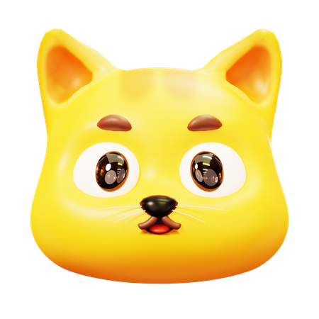Free Gato sorridente  3D Icon