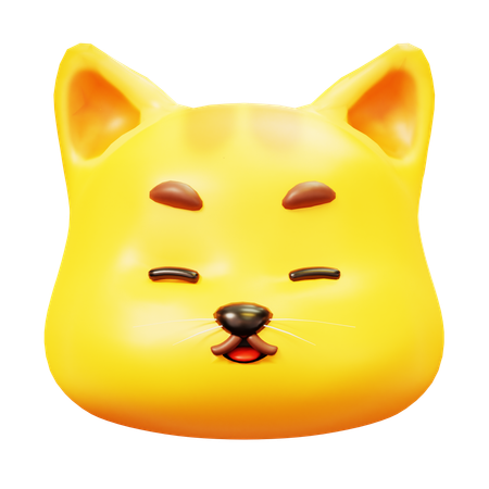 Free Gato sorridente  3D Icon