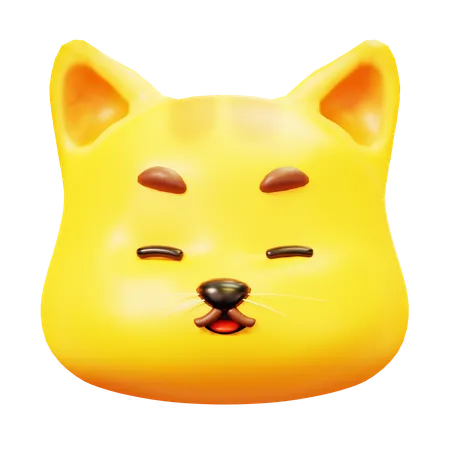 Free Gato sorridente  3D Icon