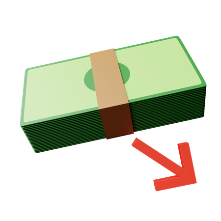 Free Geld mit Pfeil  3D Icon