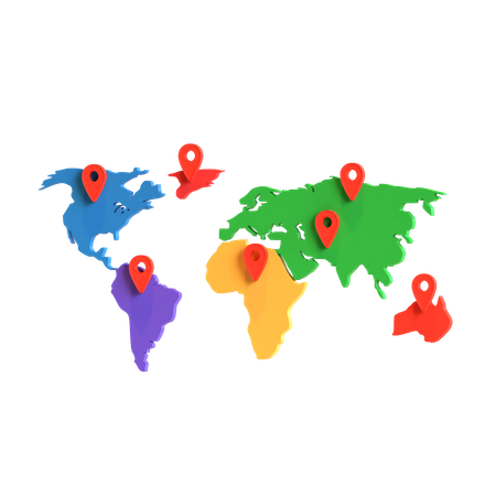 Free Geographical Location  3D Icon