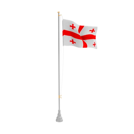 Free Georgia  3D Flag