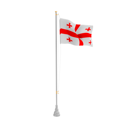 Free Georgia  3D Flag